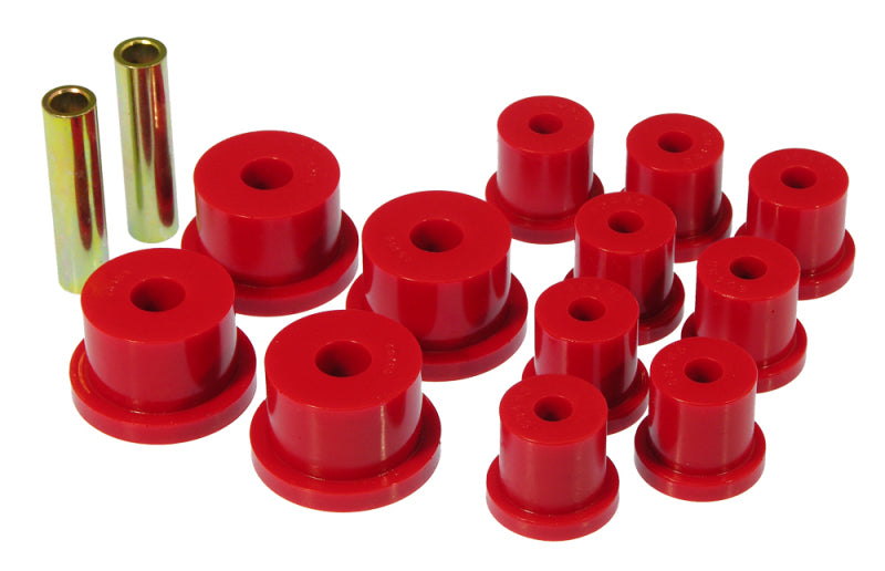 PRO Spring/Shackle Bush- Red - Prothane 64-73 Ford Mustang Rear Spring & 1/2in Shackle Bushings - Red