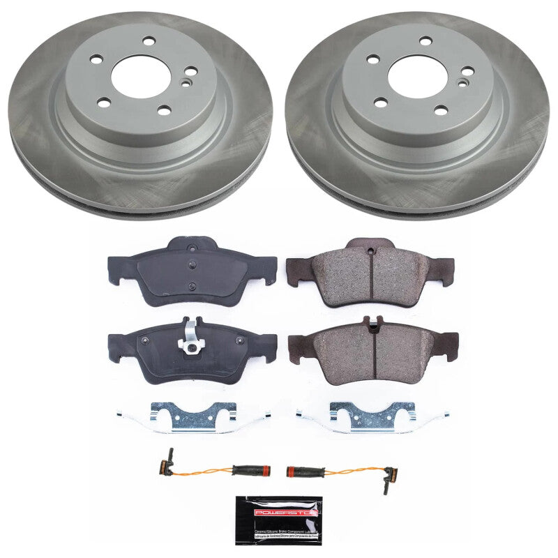 PSB Semi-Coated Rotor Kits - Power Stop 03-06 Mercedes-Benz E500 Rear Semi-Coated Rotor Kit