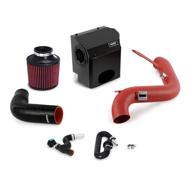 MM Air Intakes - Mishimoto 2016 Ford Fiesta ST 1.6L Performance Air Intake Kit - Wrinkle Red