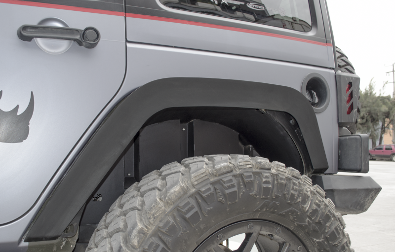 GOR Fender Liners - Go Rhino 07-18 Jeep Wrangler JK/JKU Rear Fender Liners