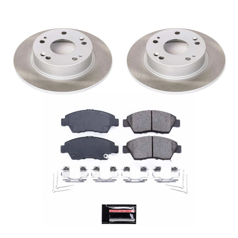 PSB Semi-Coated Rotor Kits - Power Stop 06-11 Honda Civic Front Semi-Coated Rotor Kit