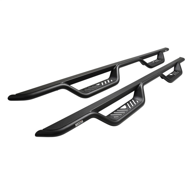 WES Nerf Bars - Outlaw - Westin 19-22 Chevrolet Silverado / GMC Sierra Crew Cab Outlaw Nerf Step Bars - Textured Black