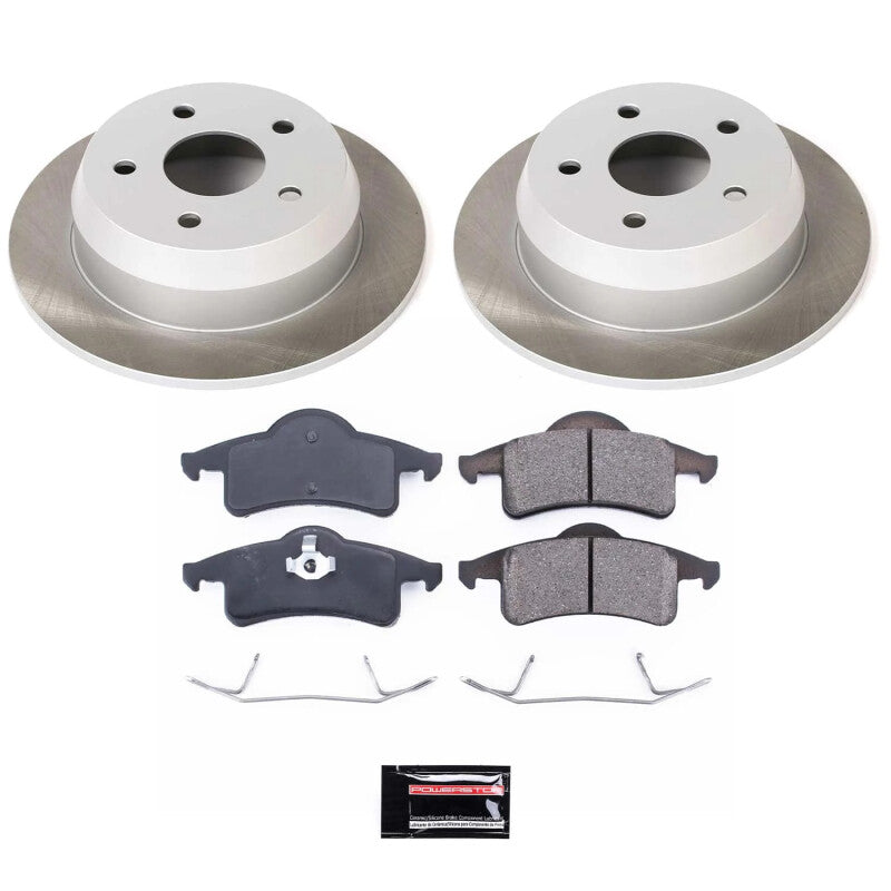 PSB Semi-Coated Rotor Kits - Power Stop 99-04 Jeep Grand Cherokee Rear Semi-Coated Rotor Kit