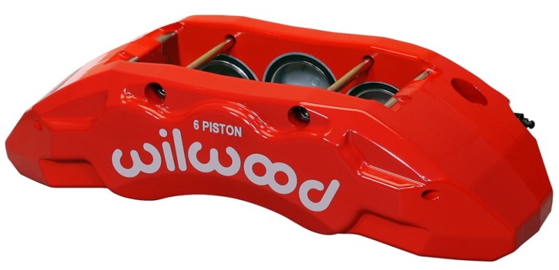 WIL TX6R Caliper - Wilwood Caliper-TX6R- R/H - Red 2.00/1.88/1.88in Pistons 1.50in Disc