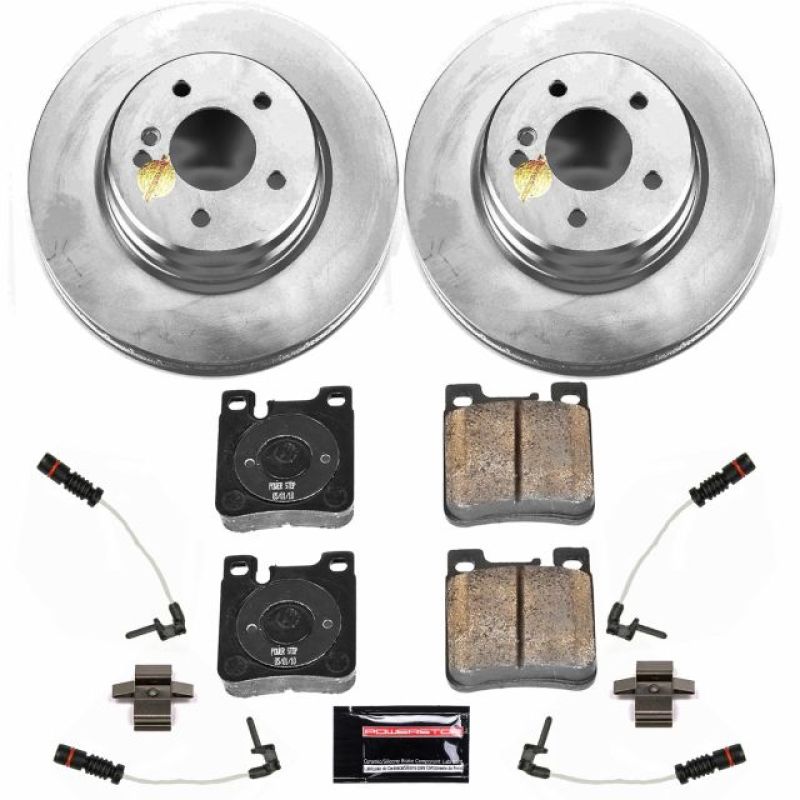 PSB Z23 Evolution Coated Kit - Power Stop 98-00 Mercedes-Benz C43 AMG Rear Z23 Evolution Sport Coated Brake Kit