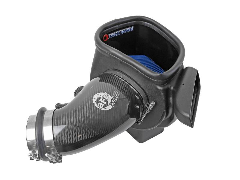 AFE Track Series Intake - aFe 12-21 Jeep Grand Cherokee 6.4L Track Series Carbon Fiber Cold Air Intake System w/Pro 5R Filter