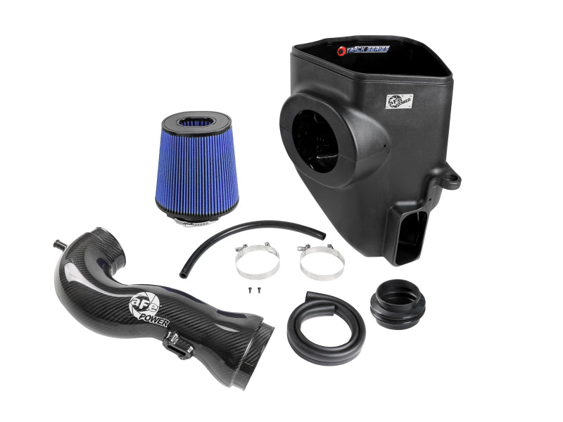 AFE Track Series Intake - aFe 19-20 GM Trucks 5.3L/6.2L Track Series Carbon Fiber Cold Air Intake System With Pro 5R Filters