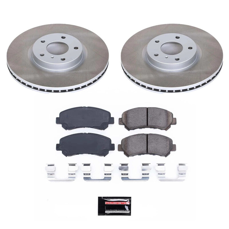 PSB Semi-Coated Rotor Kits - Power Stop 16-22 Nissan Maxima Front Semi-Coated Rotor Kit