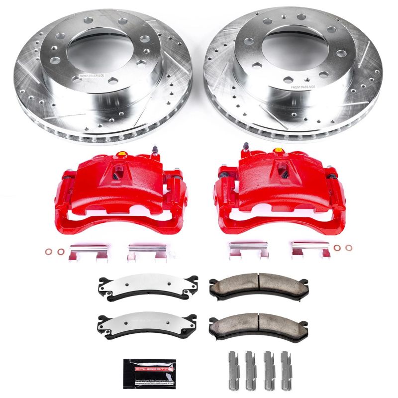 PSB Z36 Truck & Tow Kit - Power Stop 07-10 GMC Sierra 3500 HD Front Z36 Truck & Tow Kit w/Cals