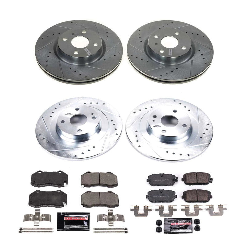 PSB Z23 Evolution Kit - Power Stop 16-22 Mazda MX-5 Miata Front & Rear Z23 Evolution Brake Kit