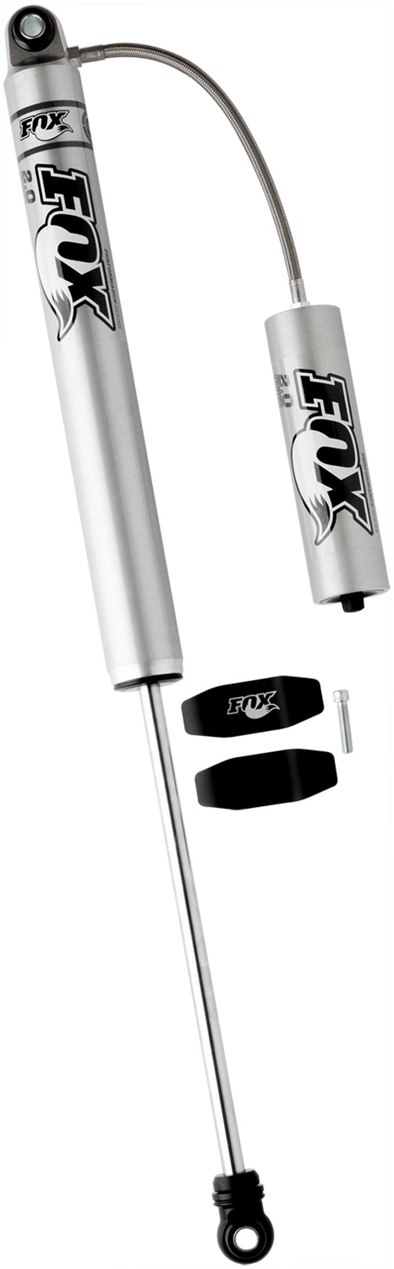 FOX 2.0 Perf Shock - Fox 99+ Chevy HD 2.0 Performance Series 14.1in. Smooth Body Remote Res. Rear Shock / 7-10in. Lift