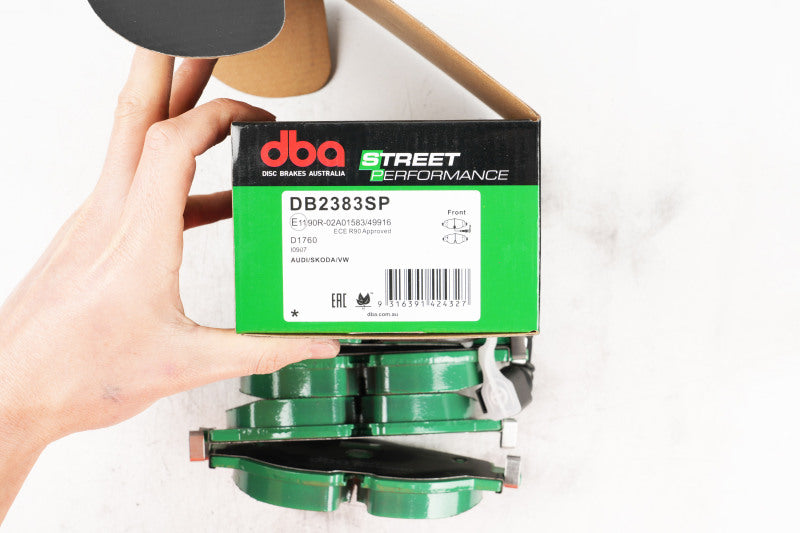 DBA SP Performance Brake Pads - DBA 15-19 Audi A3 (w/288mm Front Rotor) SP Performance Front Brake Pads