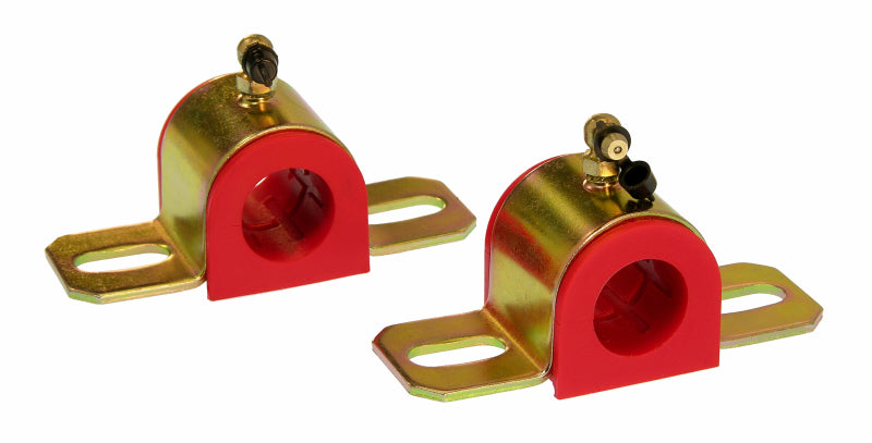 PRO Sway/End Link Bush - Red - Prothane Universal 90 Deg Greasable Sway Bar Bushings - 26MM - Type B Bracket - Red