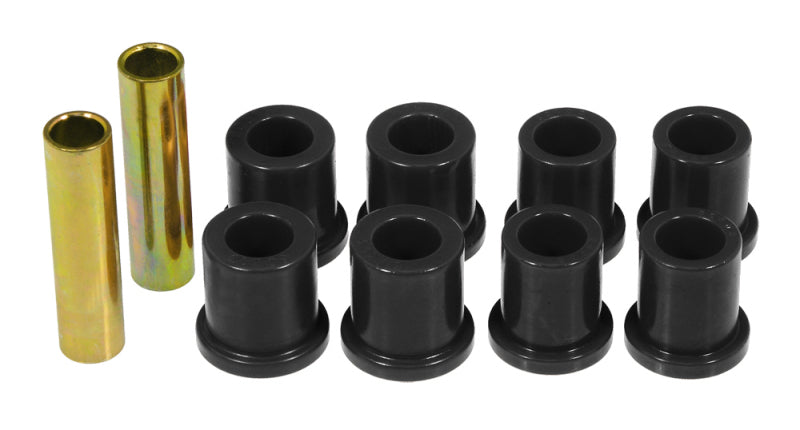 PRO Spring/Shackle Bush- Blk - Prothane 73-81 Ford F100/150 Rear Frame Shackle Bushings - Black
