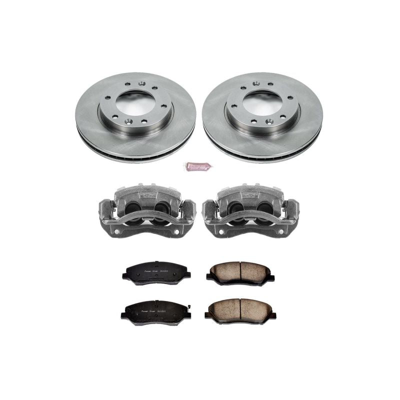 PSB Autospecialty Kit w/Cals - Power Stop 07-08 Hyundai Entourage Front Autospecialty Brake Kit w/Calipers