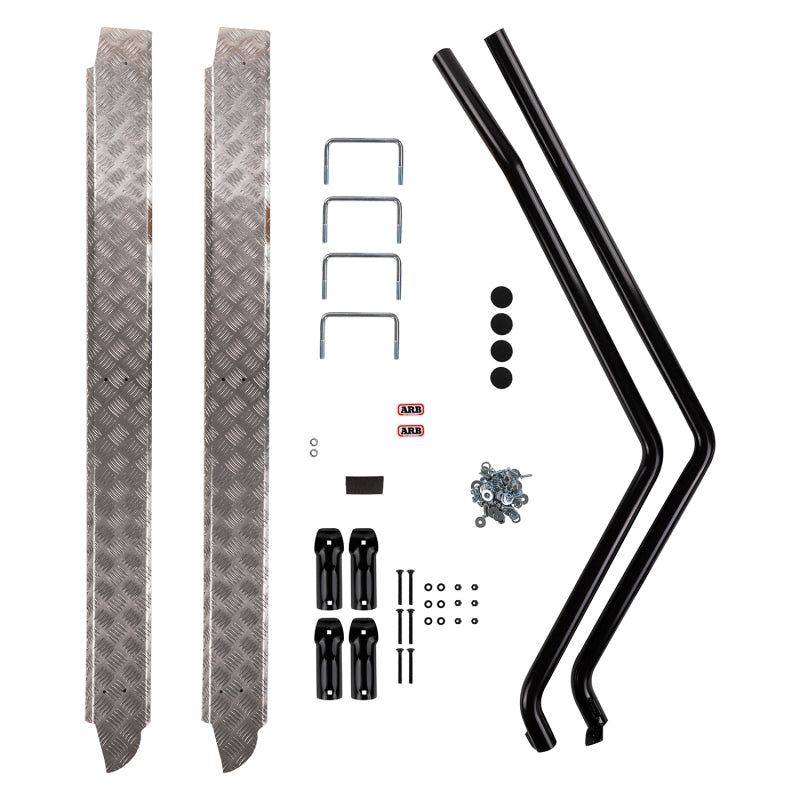 ARB Side Rails/Steps - ARB Deluxe Side Rail & Step 80Ser No Flr