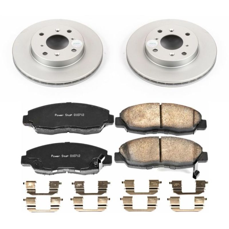 PSB Z17 Evolution Coated Kit - Power Stop 98-99 Acura CL Front Z17 Evolution Geomet Coated Brake Kit