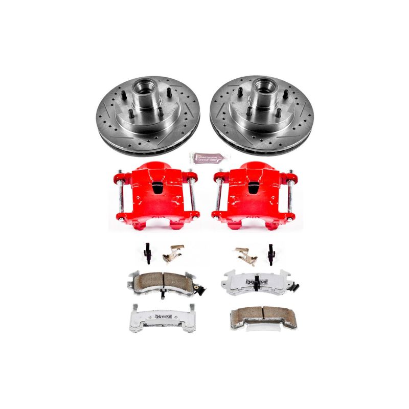 PSB Z26 Street Kit w/Cals - Power Stop 79-81 Buick Century Front Z26 Street Warrior Brake Kit w/Calipers