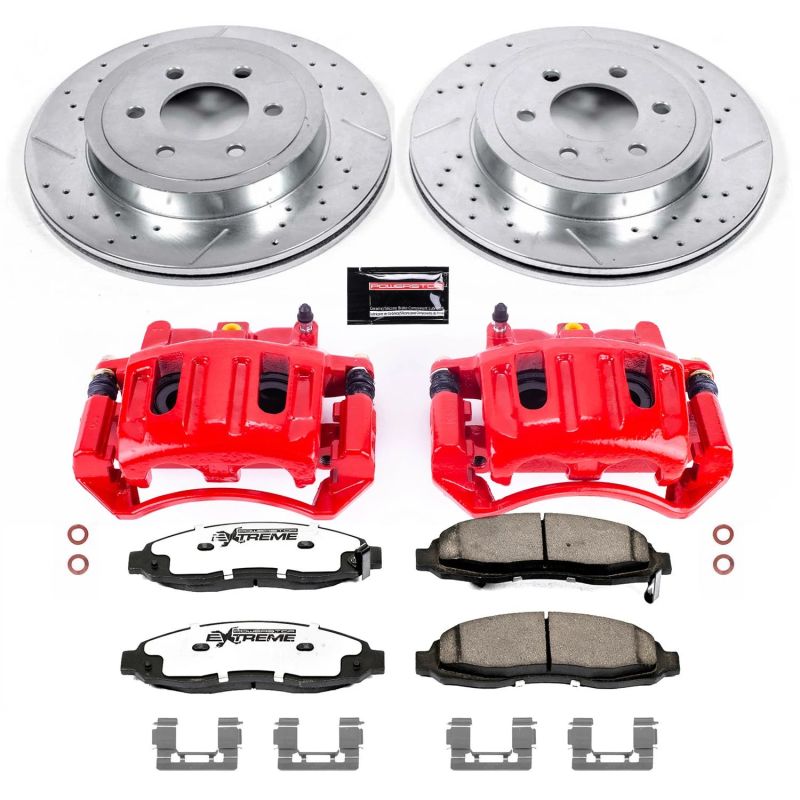PSB Z36 Truck & Tow Kit - Power Stop 03-04 Dodge Dakota Front Z36 Truck & Tow Kit w/Cals
