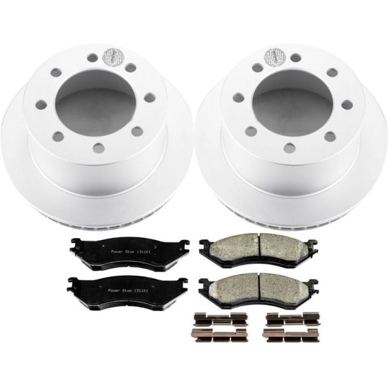 PSB Z17 Evolution Coated Kit - Power Stop 01-02 Dodge Ram 2500 Rear Z17 Evolution Geomet Coated Brake Kit