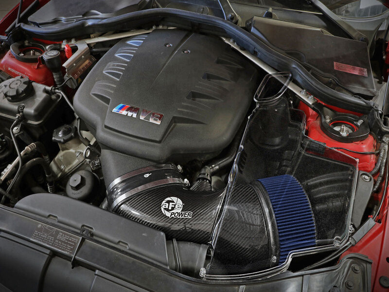 AFE Black Series Stage-2 Carbon Fiber Cold Air Intakes - aFe MagnumFORCE Carbon Fiber Air Intake System Stage-2 PRO 5R 08-13 BMW M3 (E9X) V8 4.0L