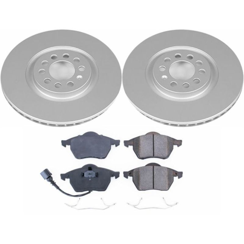 PSB Z23 Evolution Coated Kit - Power Stop 99-06 Audi TT Front Z23 Evolution Sport Coated Brake Kit