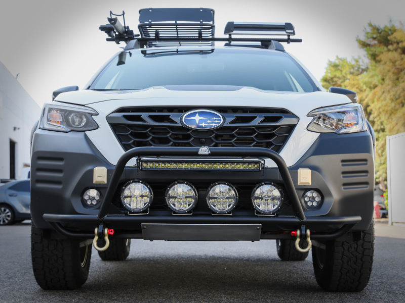 AFE Bumpers - aFe POWER 20-23 Subaru Outback H4 2.4L (t) / H4 2.5L Terra Guard Front Bumper - Black