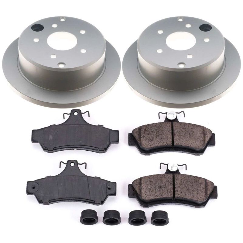 PSB Z17 Evolution Coated Kit - Power Stop 2004 Pontiac GTO Rear Z17 Evolution Geomet Coated Brake Kit