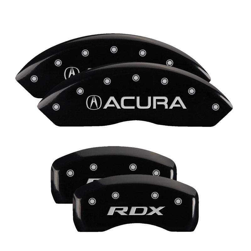 MGP Caliper Covers 4 Logo - MGP 4 Caliper Covers Engraved Front Acura Rear RDX Black Finish Silver Char 2016 Acura RDX