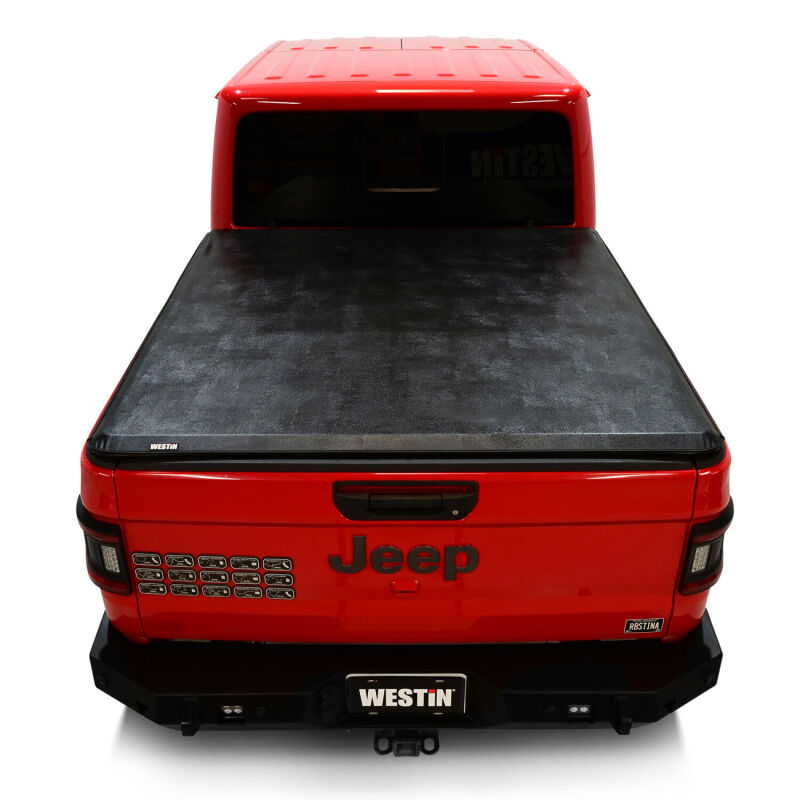 WES Soft Roll Tonneau Covers - Westin 20-24 Jeep Gladiator JT 5ft. Bed Soft Roll Tonneau Cover - Black