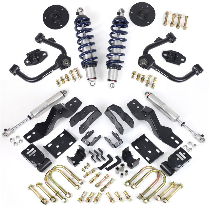 RID Lowering Kits - Ridetech 19-25 GM Silverado/Sierra 1500 4WD Lowering Kit - Group B Axle Type