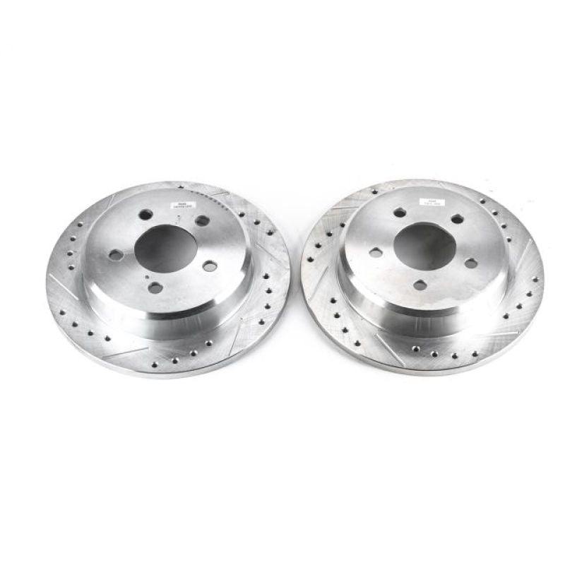 PSB Evolution Drill/Slot Rotor - Power Stop 95-01 Ford Explorer Rear Evolution Drilled & Slotted Rotors - Pair