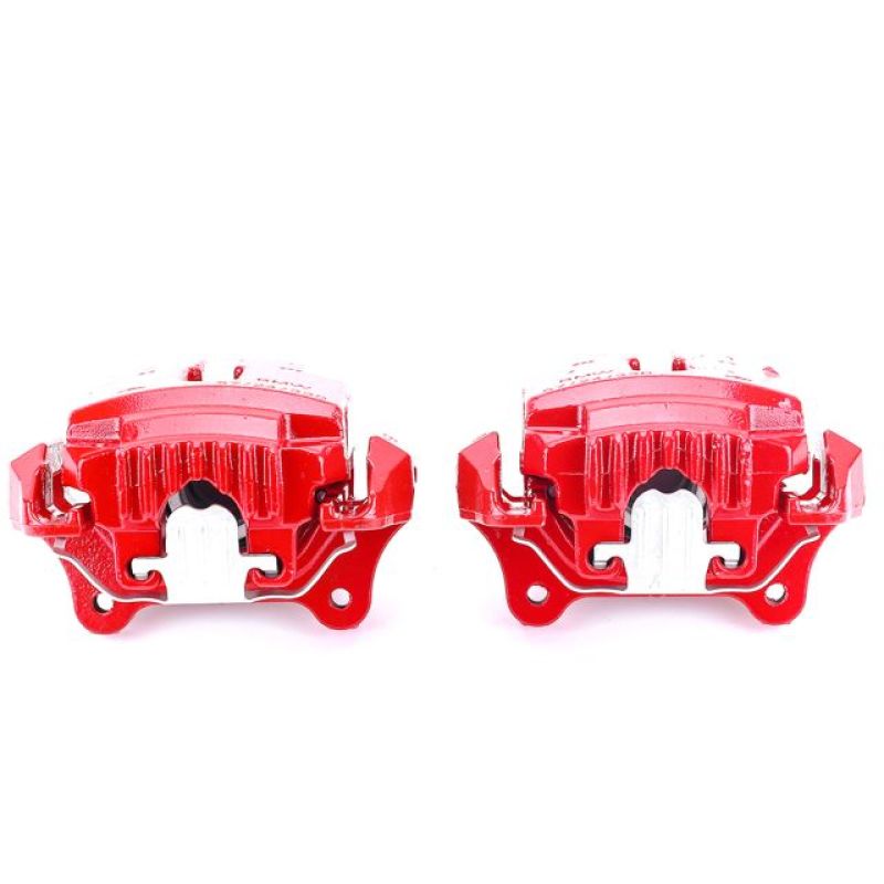 PSB Red Calipers - Power Stop 2006 BMW 330i Front Red Calipers w/Brackets - Pair