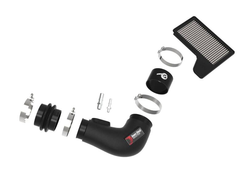 AFE Super Stock Induction System - aFe Super Stock Induction System Pro Dry S Media 15-17 Ford Mustang V6-3.7L