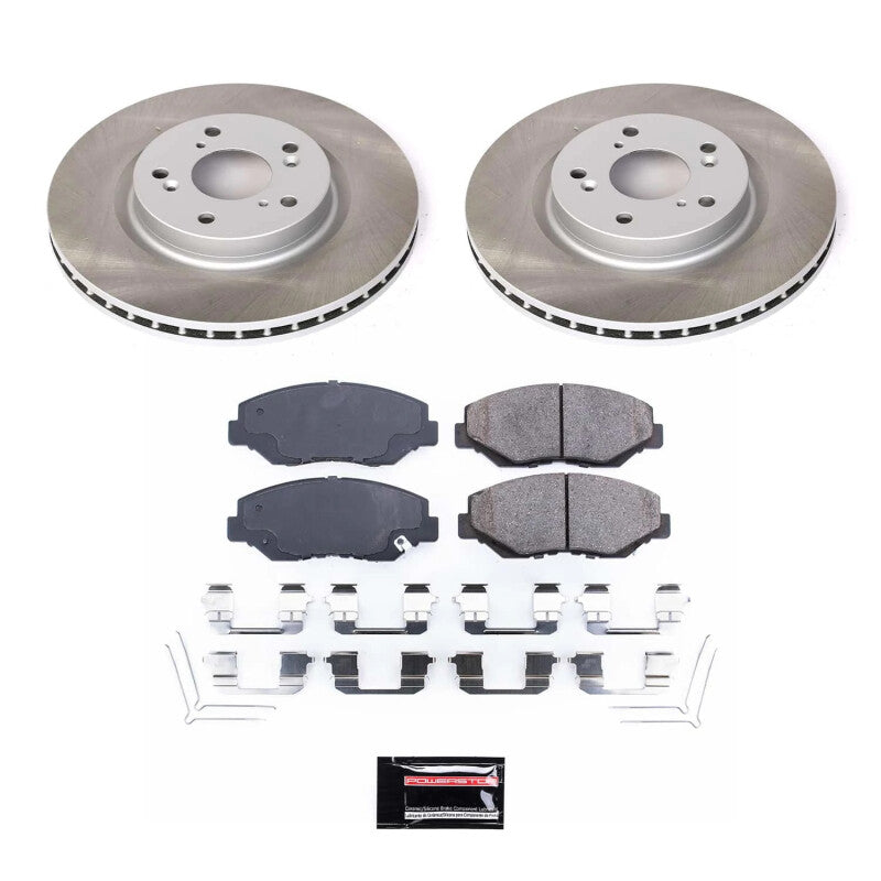 PSB Semi-Coated Rotor Kits - Power Stop 12-16 Honda CR-V Front Semi-Coated Rotor Kit