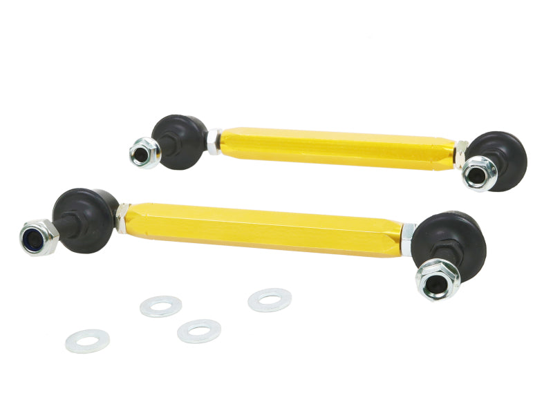 WL Sway Bar Links - Whiteline Universal Swaybar Link Kit-Heavy Duty Adj Steel Ball w/ 10mm Ball/Ball