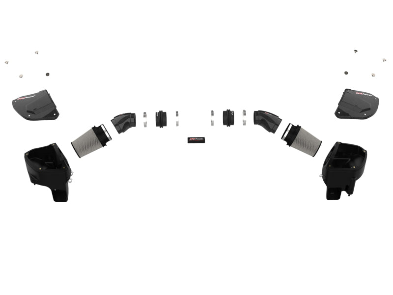 AFE Black Series Stage-2 Carbon Fiber Cold Air Intakes - aFe Black Series Stage-2 Carbon Fiber Cold Air Intake System w/ Pro DRY S Media - 18-19 BMW M5 (F90)