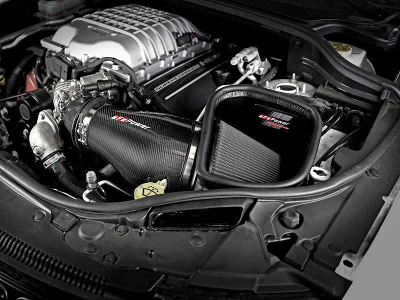 AFE Track Series Intake - aFe Track Series Carbon Fiber Pro Dry S AIS - 2018 Jeep Grand Cherokee Trackhawk (WK2) V8-6.2L(SC)