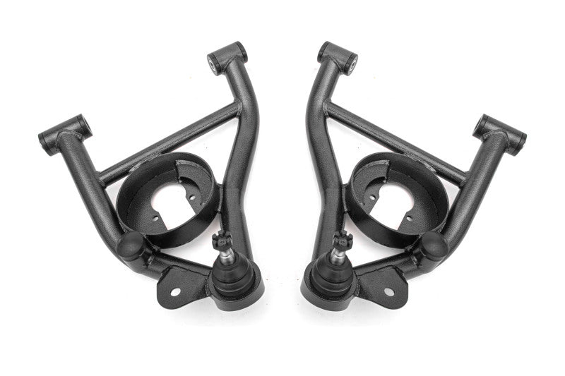 BMR Control Arms - BMR 82-92 F-Body A-arms Lower DOM, Non-adj Delrin Bushings Spring Pocket - Black Hammertone