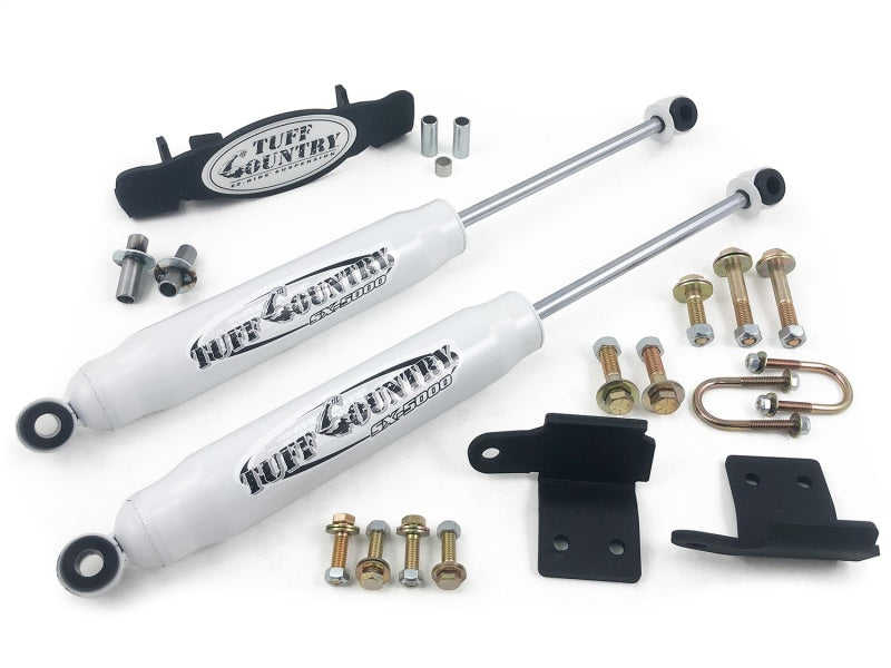 TUF Steering Stabilizers - Tuff Country 03-07 Dodge Ram 2500 4wd Dual Steering Stabilizer (In-Line Style)