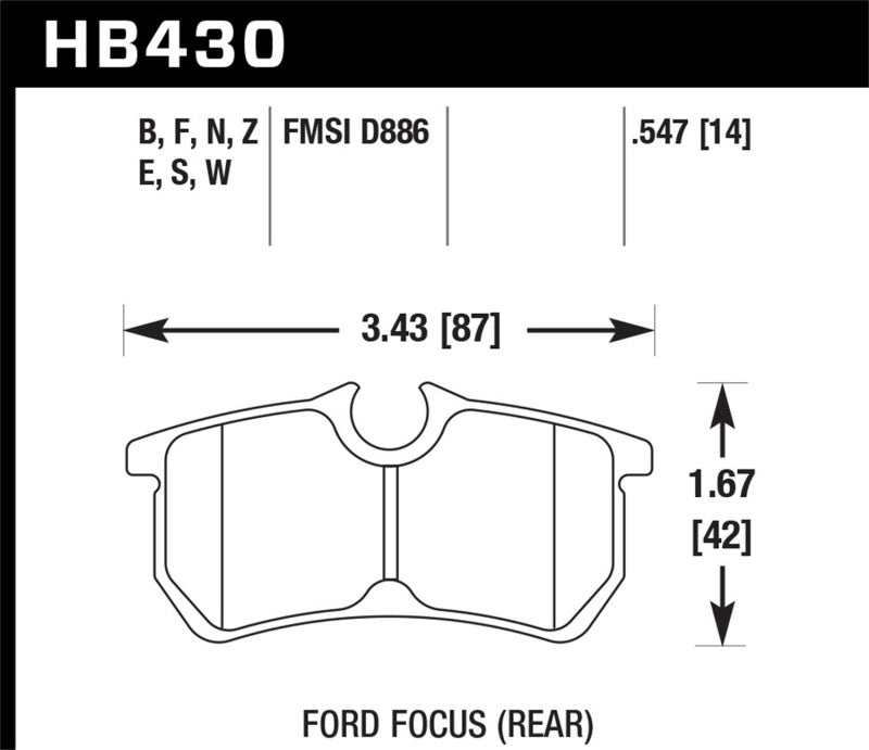 HAWK HP+ Brake Pad Sets - Hawk HP+ Street Brake Pads