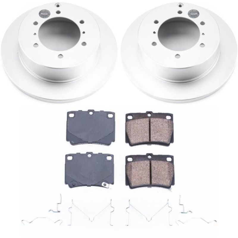 PSB Z17 Evolution Coated Kit - Power Stop 97-04 Mitsubishi Montero Sport Rear Z17 Evolution Geomet Coated Brake Kit