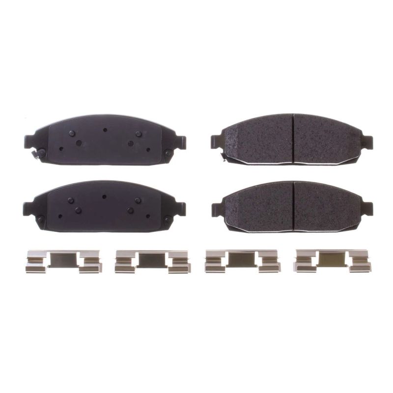 PSB Z17 Evolution Brake Pads - Power Stop 06-10 Jeep Commander Front Z17 Evolution Ceramic Brake Pads w/Hardware