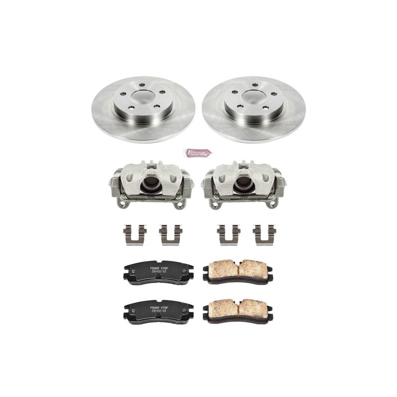 PSB Autospecialty Kit w/Cals - Power Stop 98-02 Cadillac Seville Rear Autospecialty Brake Kit w/Calipers