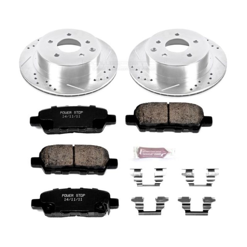 PSB Z23 Evolution Kit - Power Stop 11-19 Nissan Leaf Rear Z23 Evolution Sport Brake Kit