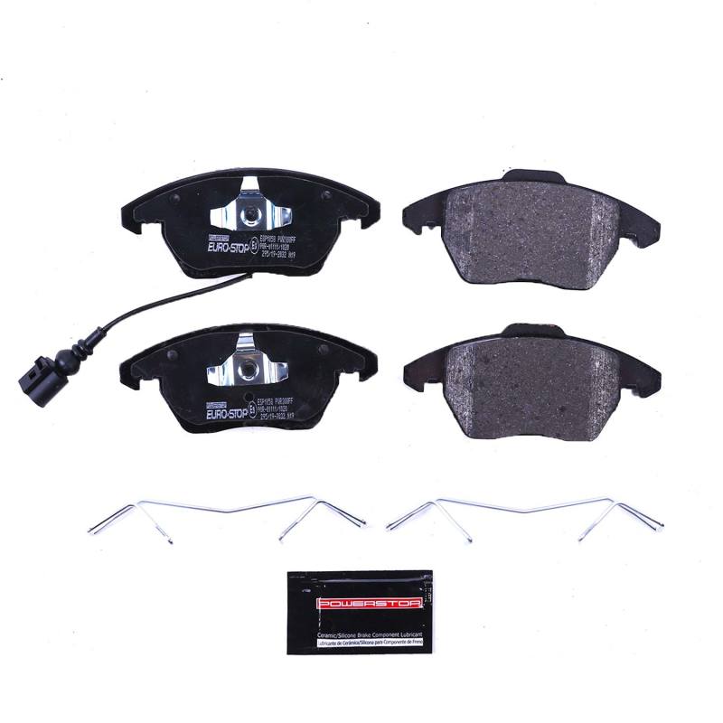 PSB Euro-Stop Brake Pads - Power Stop 17-18 Volkswagen Tiguan Limited Euro-Stop ECE-R90 Rear Brake Pads