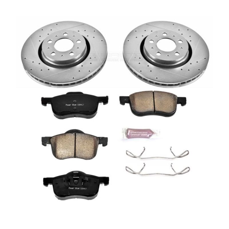 PSB Z23 Evolution Kit - Power Stop 01-09 Volvo S60 Front Z23 Evolution Sport Brake Kit