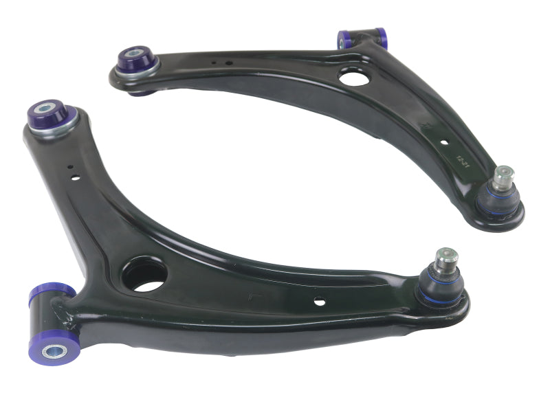 SPR Control Arms - Front - SuperPro 2008 Mitsubishi Lancer GTS Front Lower Control Arm Set w/ Bushings - w/ Positive Caster