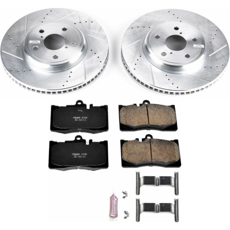 PSB Z23 Evolution Kit - Power Stop 01-06 Lexus LS430 Front Z23 Evolution Sport Brake Kit