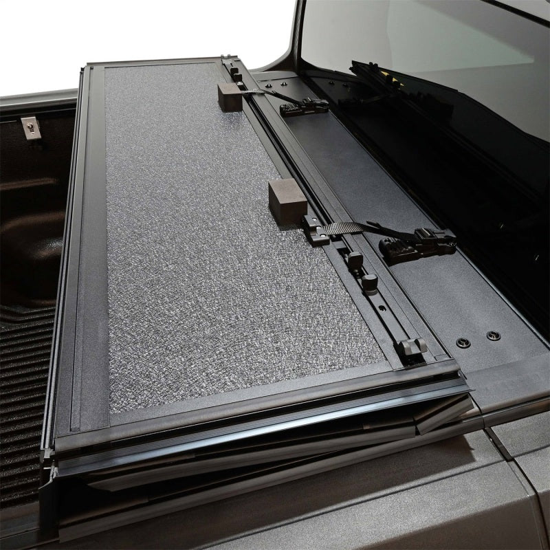 WES Hard Tri-Fold Tonneau Covers - Westin 22-26 Ford Maverick 4WD 4ft. 6in. Bed Hard Tri-Fold Tonneau Cover - Black